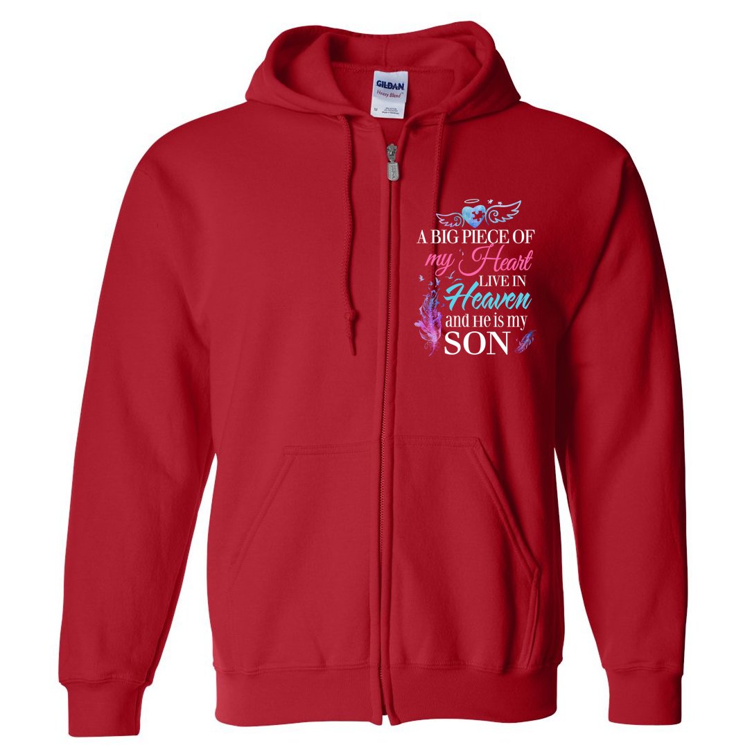 a-piece-of-my-heart-in-heaven-and-he-is-my-son-gift-full-zip-hoodie