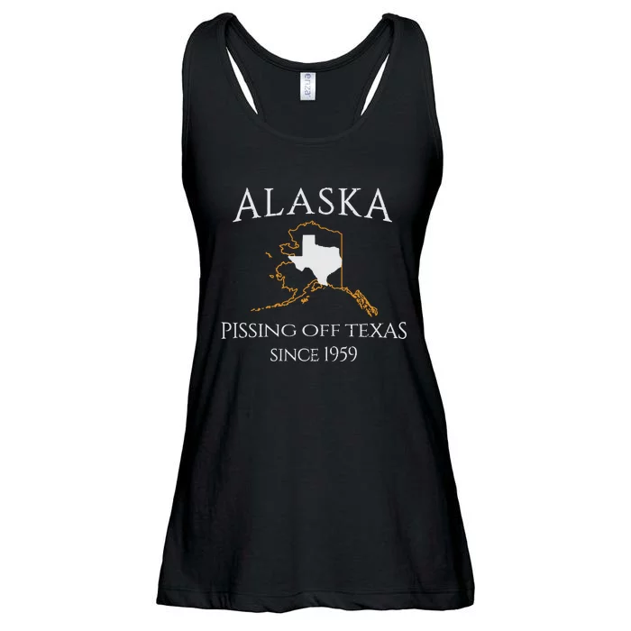 Alaska Pissing Off Texas Since 1959 Size State Ladies Essential Flowy Tank