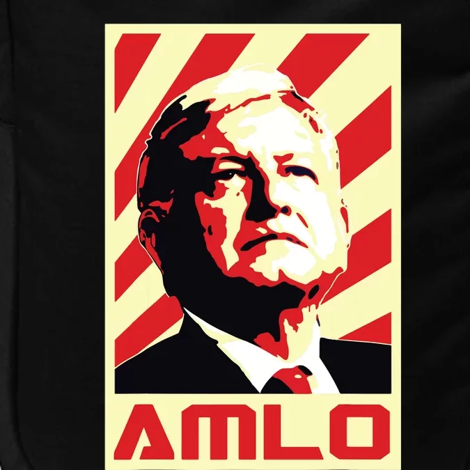 Amlo President Of Mexico Retro Propaganda Impact Tech Backpack