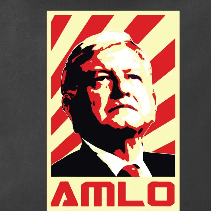 Amlo President Of Mexico Retro Propaganda Zip Tote Bag