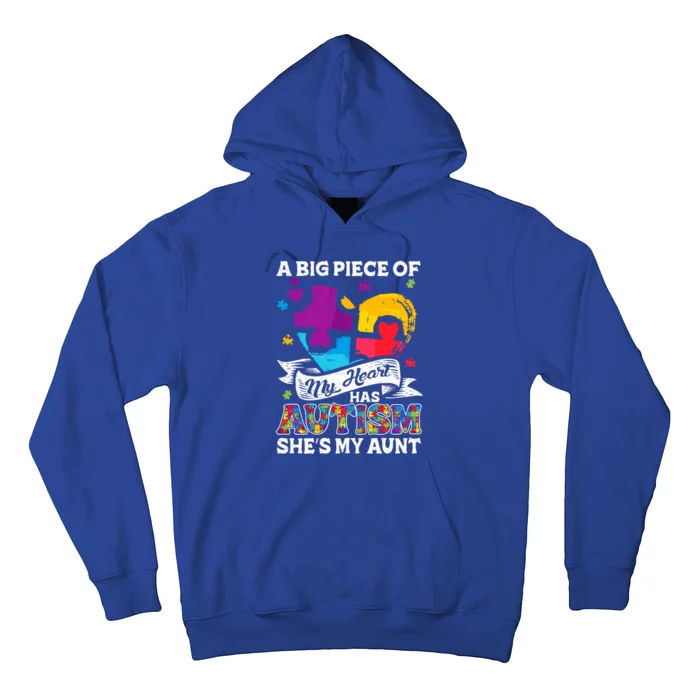 A Piece Of My Heart Has Autism My Aunt Gift Hoodie