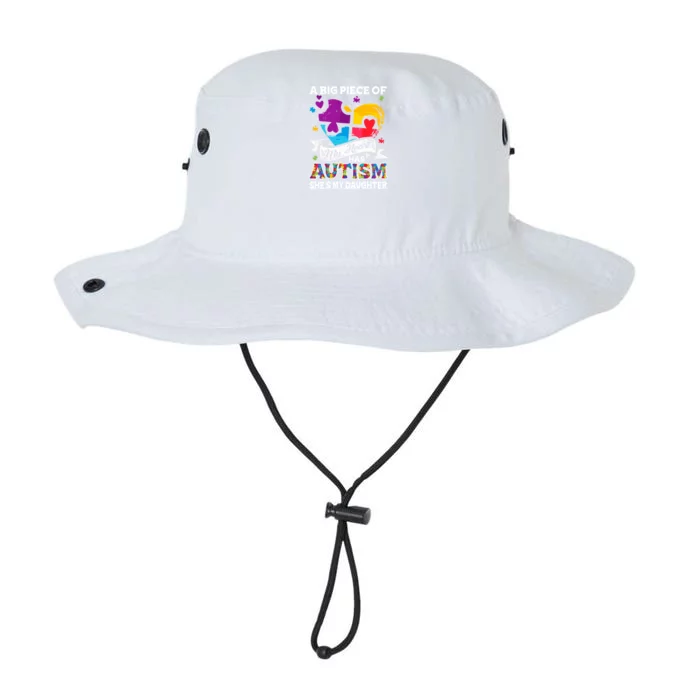 A Piece Of My Heart Has Autism My Daughter Meaningful Gift Legacy Cool Fit Booney Bucket Hat