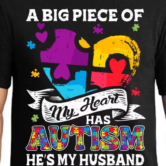 A Piece Of My Heart Has Autism My Husband Great Gift Pajama Set