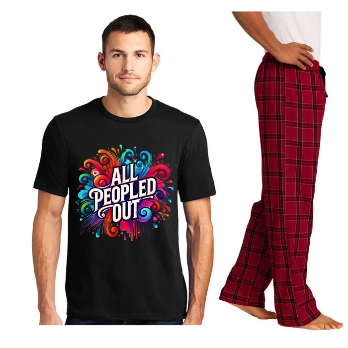 All Peopled Out Pajama Set