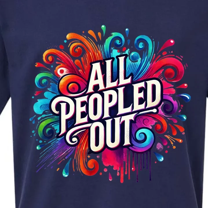 All Peopled Out Sueded Cloud Jersey T-Shirt