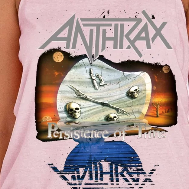 Anthrax – Persistence Of Time 30th Anniversary Cool Gift Women's Knotted Racerback Tank