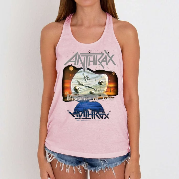 Anthrax – Persistence Of Time 30th Anniversary Cool Gift Women's Knotted Racerback Tank