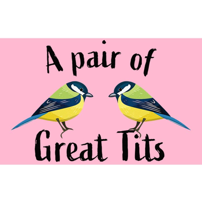 A Pair Of Great Tits Funny Bird Gift Bumper Sticker