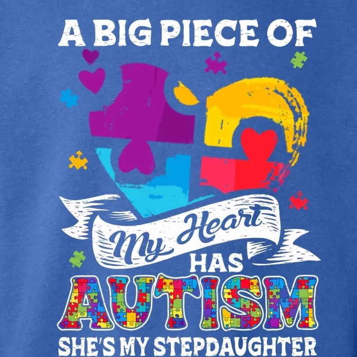 A Piece Of My Heart Has Autism My Stepdaughter Gift Toddler Hoodie