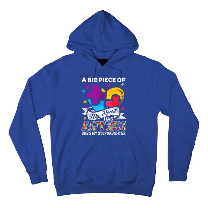 A Piece Of My Heart Has Autism My Stepdaughter Gift Tall Hoodie