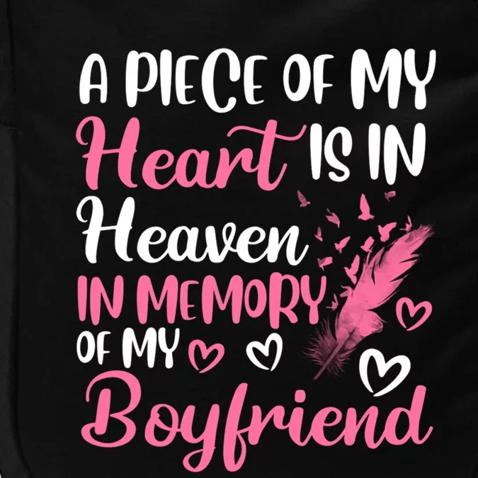 A Piece Of My Heart Is In Heaven In Memory Of Friend Great Gift Impact Tech Backpack