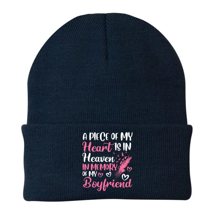 A Piece Of My Heart Is In Heaven In Memory Of Friend Great Gift Knit Cap Winter Beanie