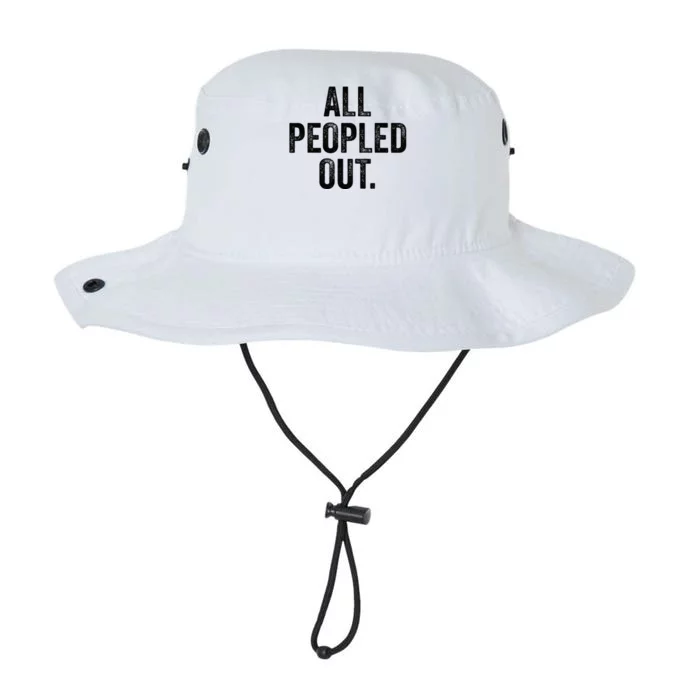 All Peopled Out Funny Introvert Legacy Cool Fit Booney Bucket Hat