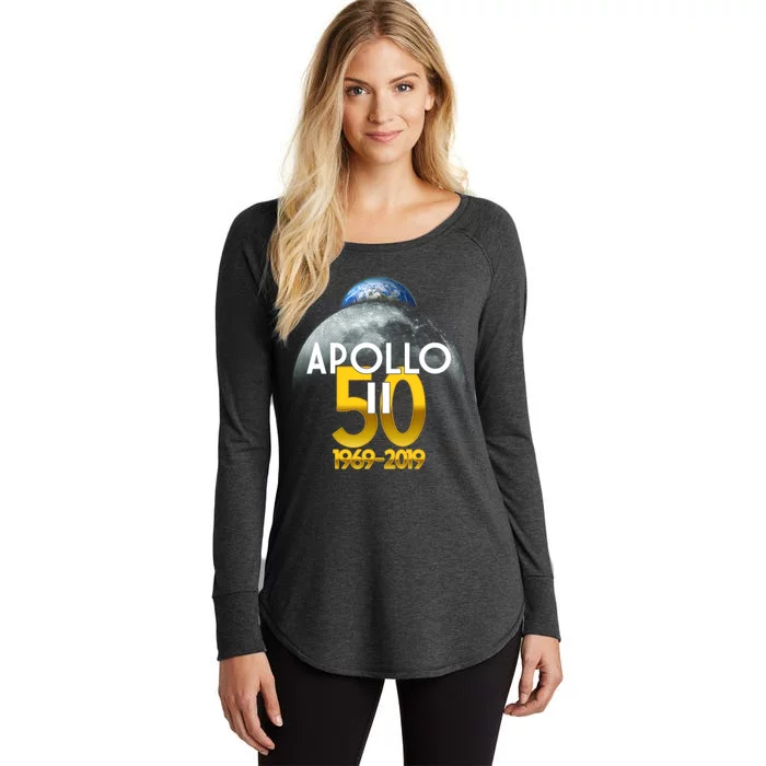 Apollo 11 50th Anniversary Women's Perfect Tri Tunic Long Sleeve Shirt