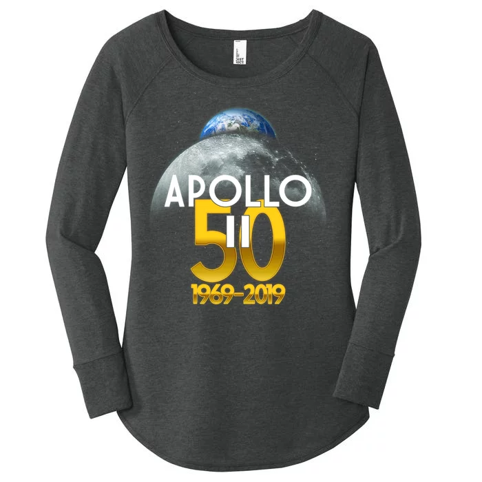 Apollo 11 50th Anniversary Women's Perfect Tri Tunic Long Sleeve Shirt