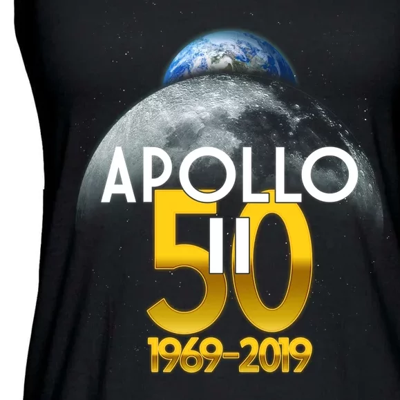 Apollo 11 50th Anniversary Ladies Essential Flowy Tank