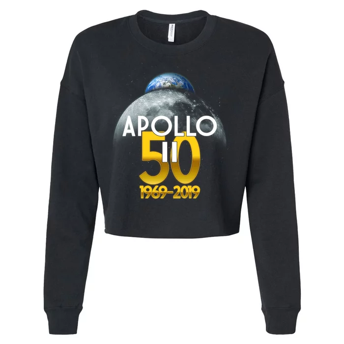 Apollo 11 50th Anniversary Cropped Pullover Crew