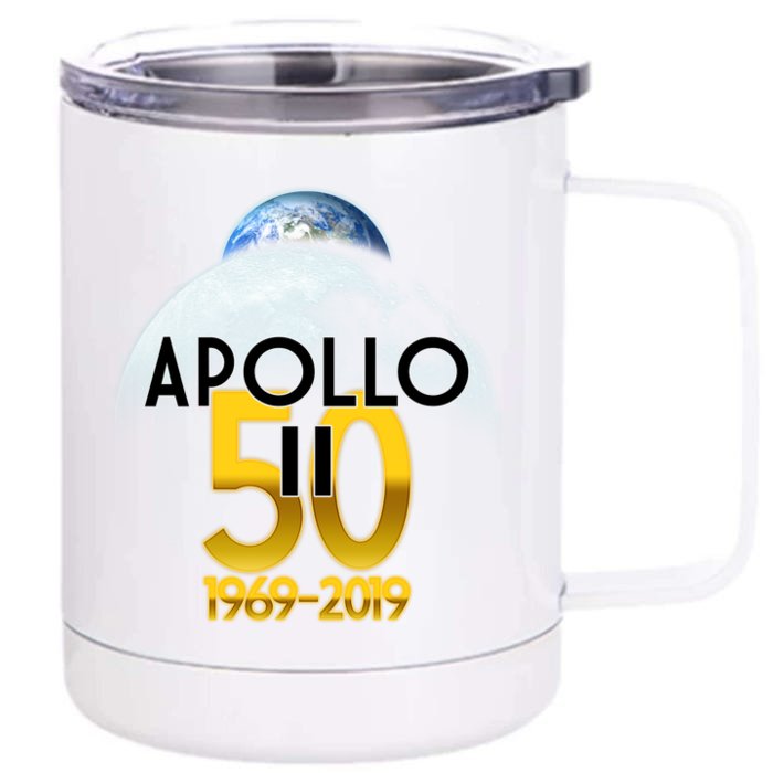 Apollo 11 50th Anniversary Front & Back 12oz Stainless Steel Tumbler Cup