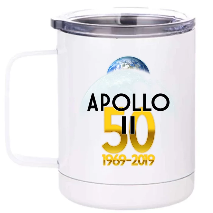 Apollo 11 50th Anniversary Front & Back 12oz Stainless Steel Tumbler Cup