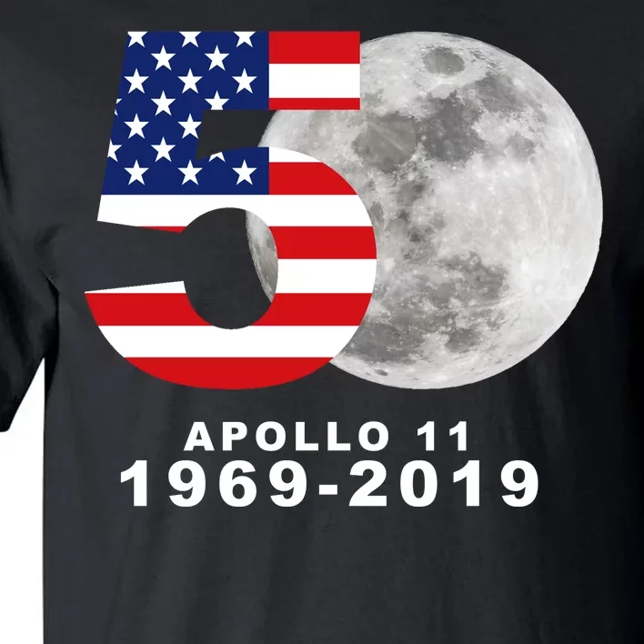 Apollo 11 50th Anniversary American Moon Landing Tall T-Shirt