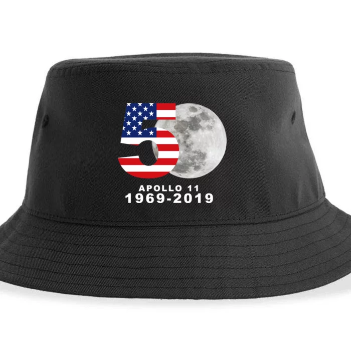 Apollo 11 50th Anniversary American Moon Landing Sustainable Bucket Hat