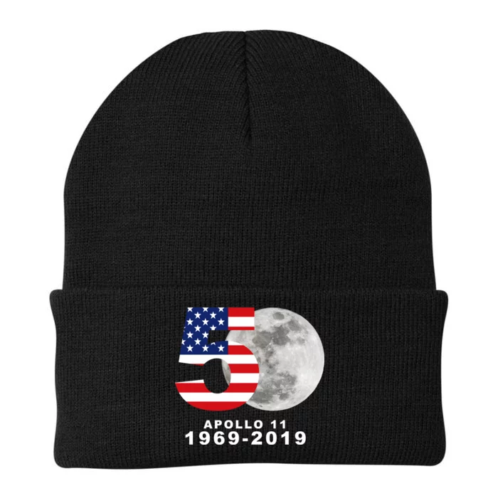 Apollo 11 50th Anniversary American Moon Landing Knit Cap Winter Beanie