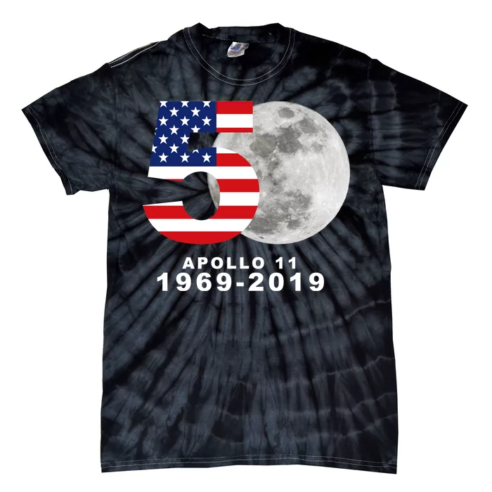 Apollo 11 50th Anniversary American Moon Landing Tie-Dye T-Shirt