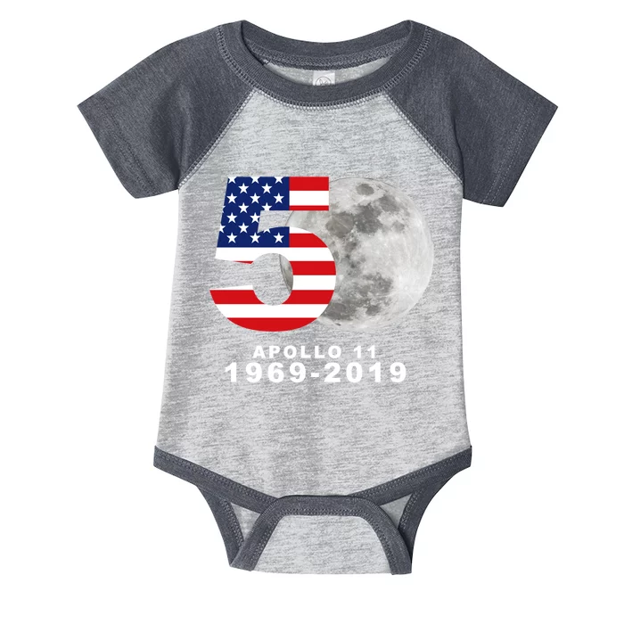 Apollo 11 50th Anniversary American Moon Landing Infant Baby Jersey Bodysuit