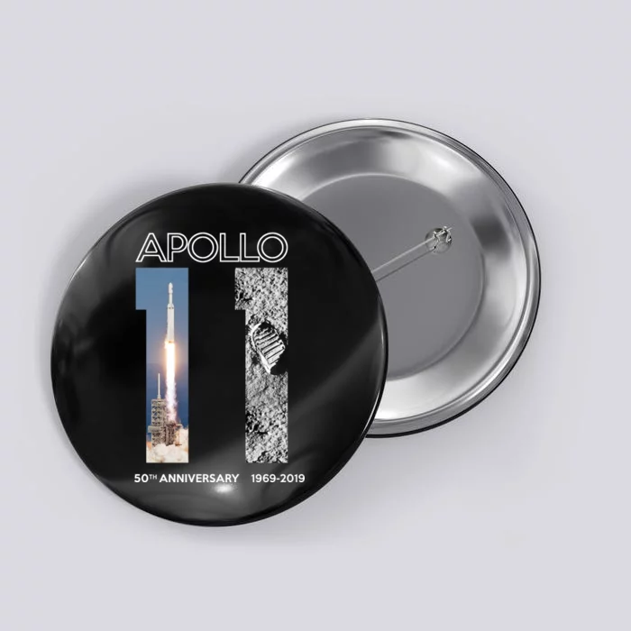 Apollo 11 50th Anniversary Design Button