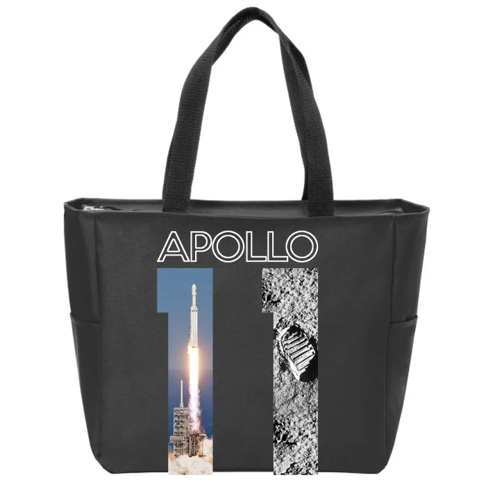 Apollo 11 50th Anniversary Design Zip Tote Bag