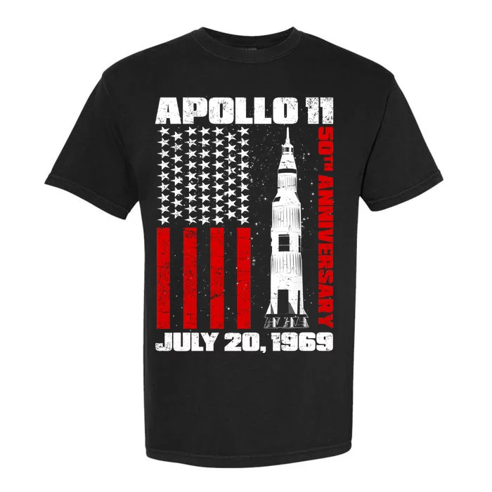 Apollo 11 50th Anniversary Flag Garment-Dyed Heavyweight T-Shirt