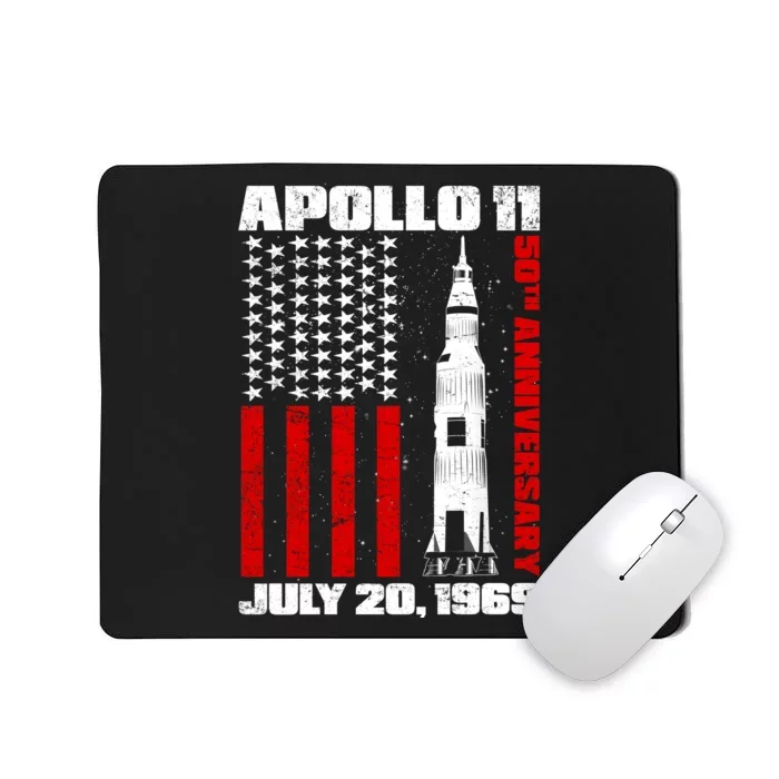 Apollo 11 50th Anniversary Flag Mousepad