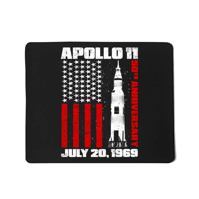 Apollo 11 50th Anniversary Flag Mousepad