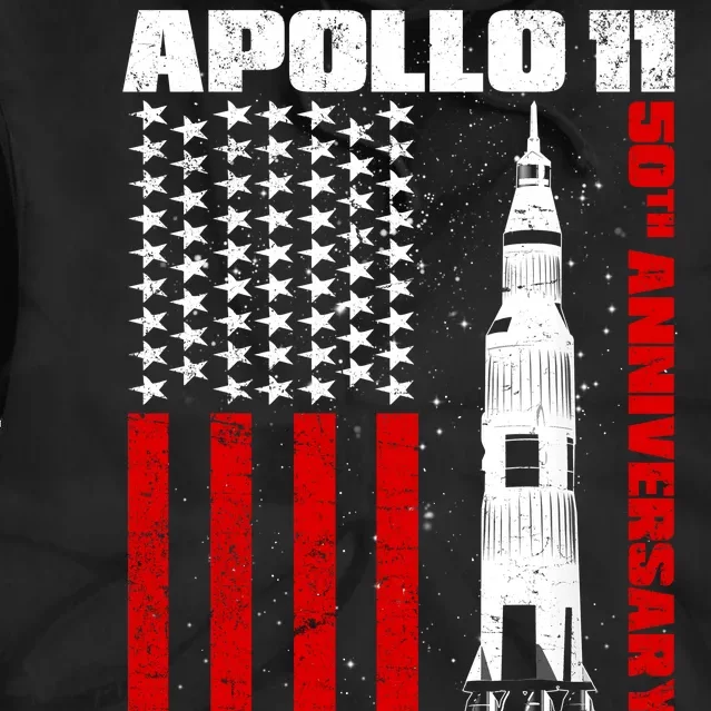 Apollo 11 50th Anniversary Flag Tie Dye Hoodie