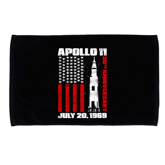 Apollo 11 50th Anniversary Flag Microfiber Hand Towel