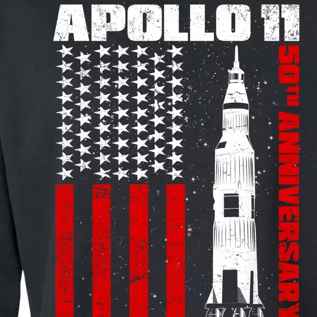 Apollo 11 50th Anniversary Flag Cropped Pullover Crew