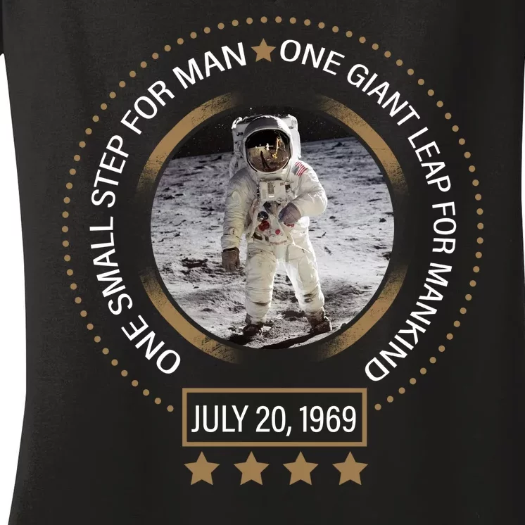 Apollo 11 50th Anniversary Moon Landing 1969-2019 Women's V-Neck T-Shirt