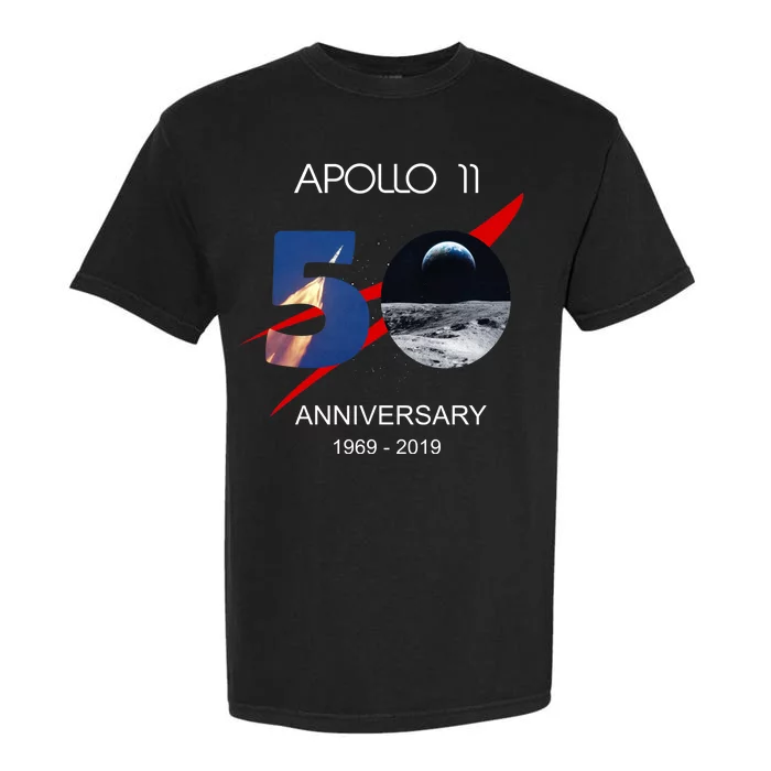 Apollo 11 50th Anniversary Moon Landing July 20 1969 Garment-Dyed Heavyweight T-Shirt