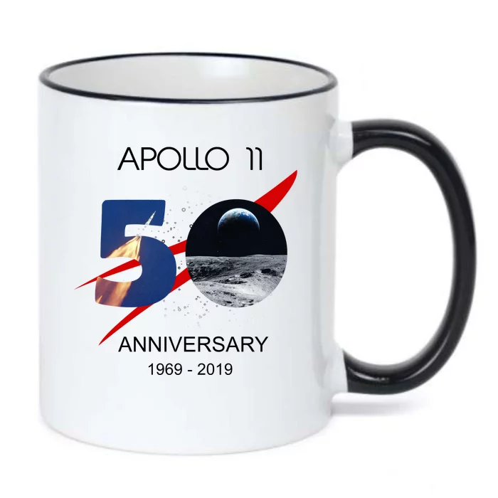 Apollo 11 50th Anniversary Moon Landing July 20 1969 Black Color Changing Mug