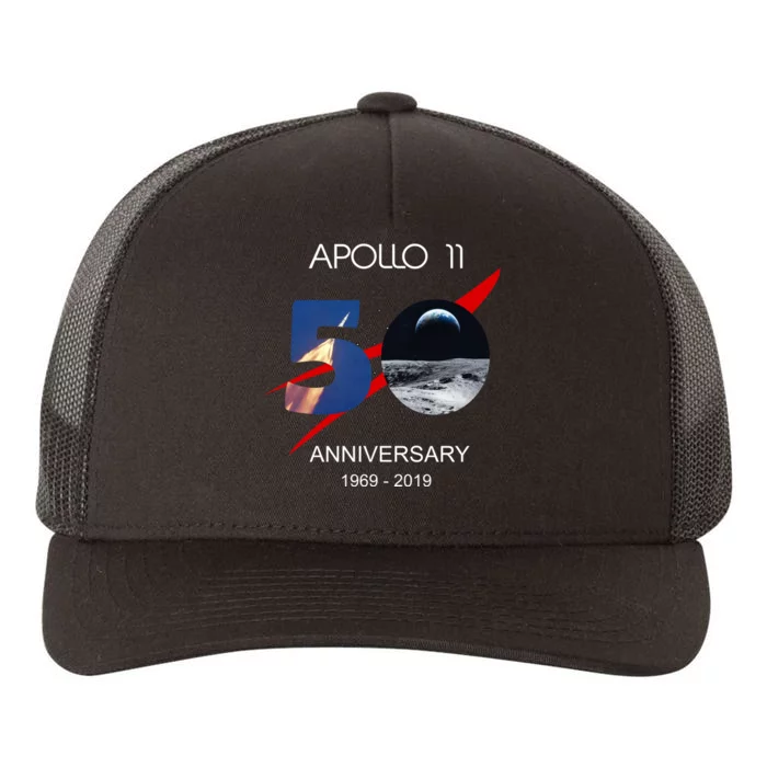 Apollo 11 50th Anniversary Moon Landing July 20 1969 Yupoong Adult 5-Panel Trucker Hat