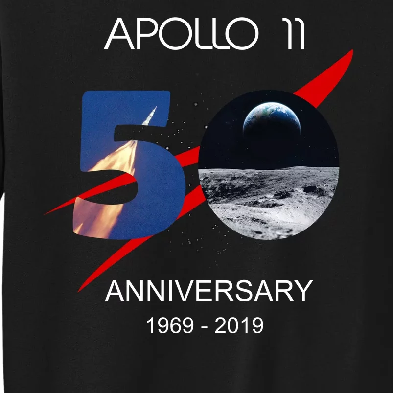 Apollo 11 50th Anniversary Moon Landing July 20 1969 Tall Sweatshirt