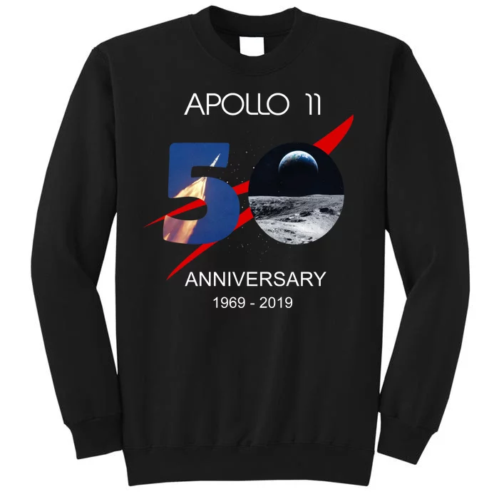 Apollo 11 50th Anniversary Moon Landing July 20 1969 Tall Sweatshirt