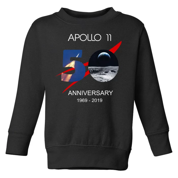 Apollo 11 50th Anniversary Moon Landing July 20 1969 Toddler Sweatshirt