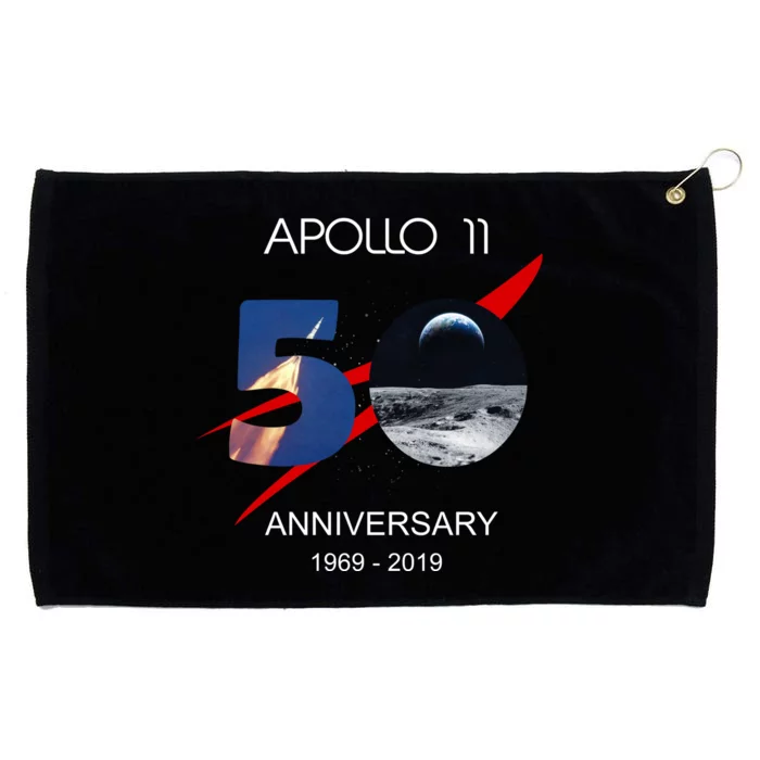 Apollo 11 50th Anniversary Moon Landing July 20 1969 Grommeted Golf Towel