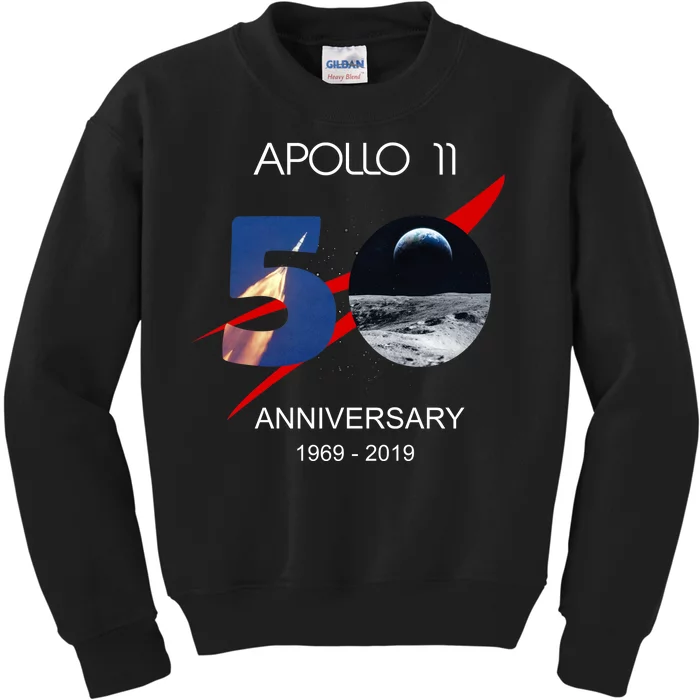 Apollo 11 50th Anniversary Moon Landing July 20 1969 Kids Sweatshirt