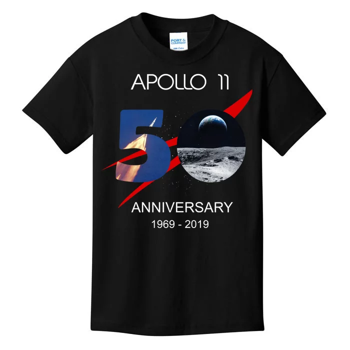 Apollo 11 50th Anniversary Moon Landing July 20 1969 Kids T-Shirt