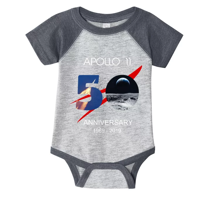 Apollo 11 50th Anniversary Moon Landing July 20 1969 Infant Baby Jersey Bodysuit