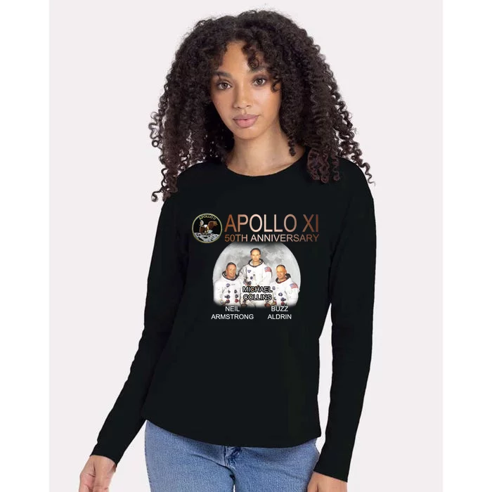 APOLLO 11 Astronauts 50th Anniversary Womens Cotton Relaxed Long Sleeve T-Shirt