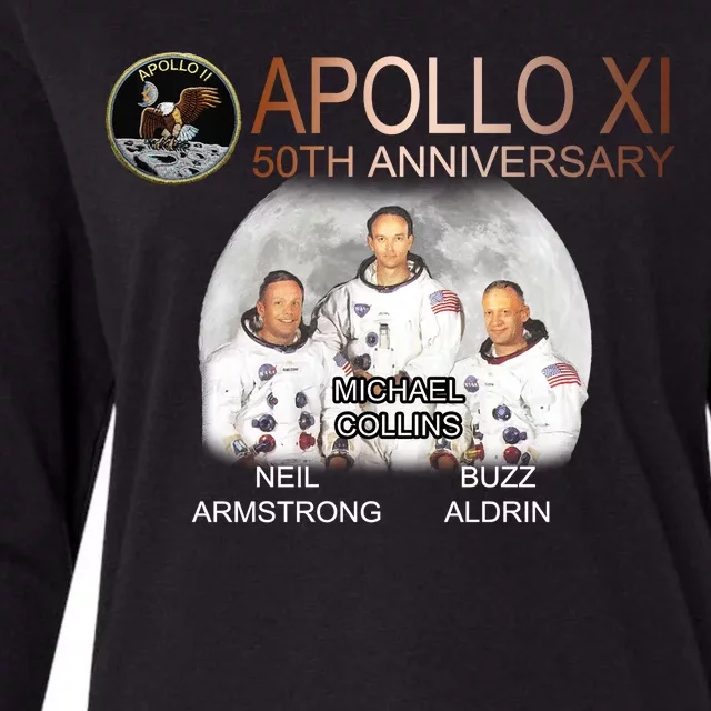 APOLLO 11 Astronauts 50th Anniversary Womens Cotton Relaxed Long Sleeve T-Shirt