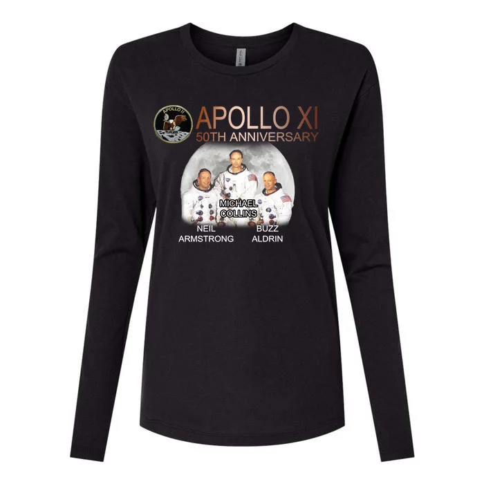 APOLLO 11 Astronauts 50th Anniversary Womens Cotton Relaxed Long Sleeve T-Shirt